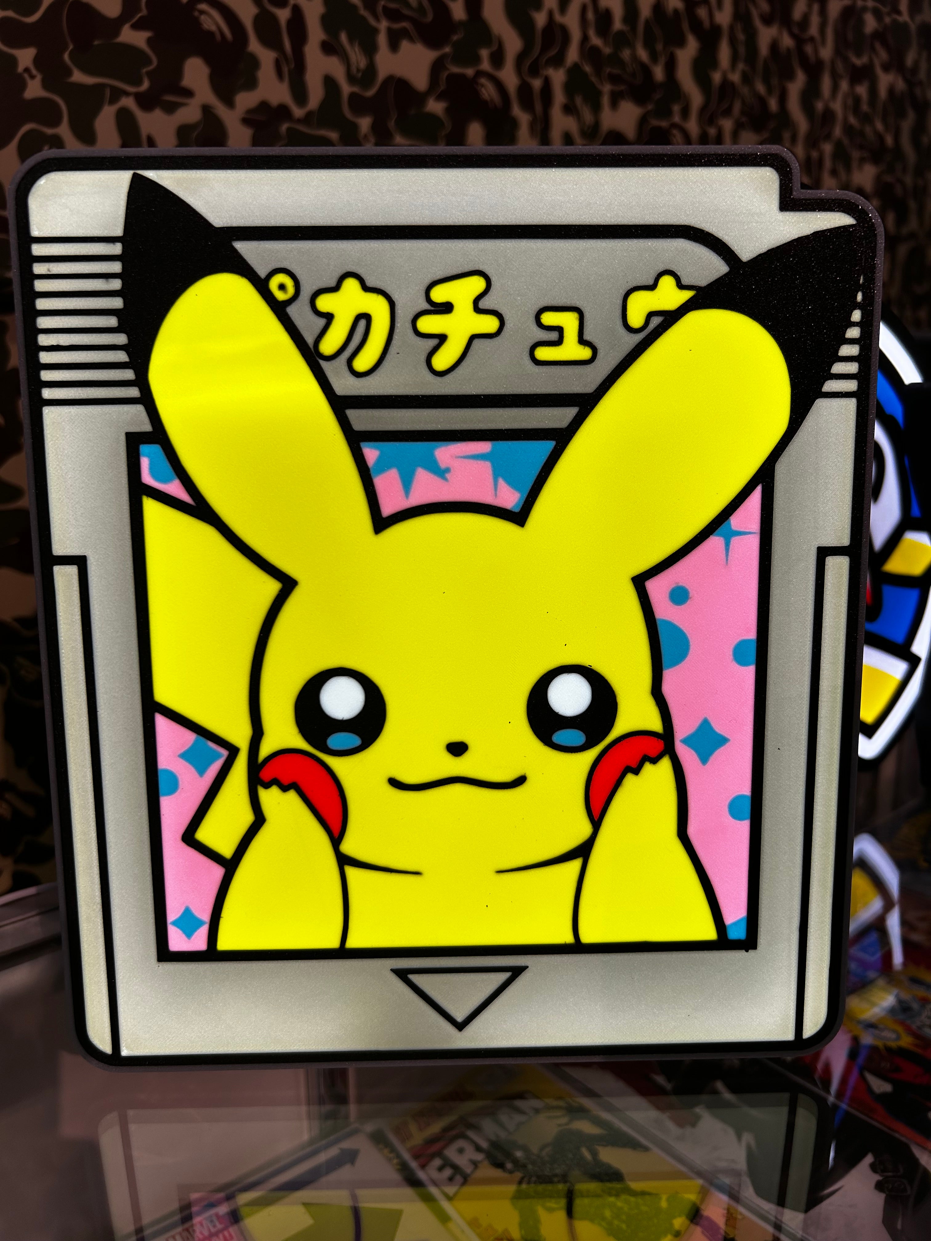 Pikachu Retro Handheld Game LED Lightbox