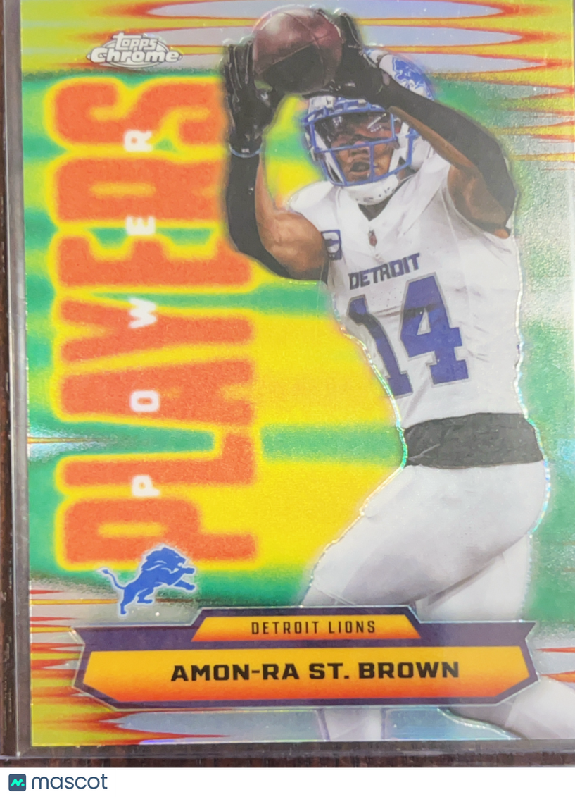 2025 Topps Chrome Power Players Amon-Ra St. Brown #PP-26 Refractor