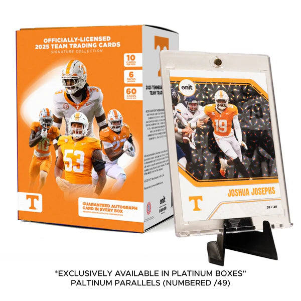 University of Tennessee Football 2025 Trading Cards - Platinum Box (Guaranteed Autograph) image 1