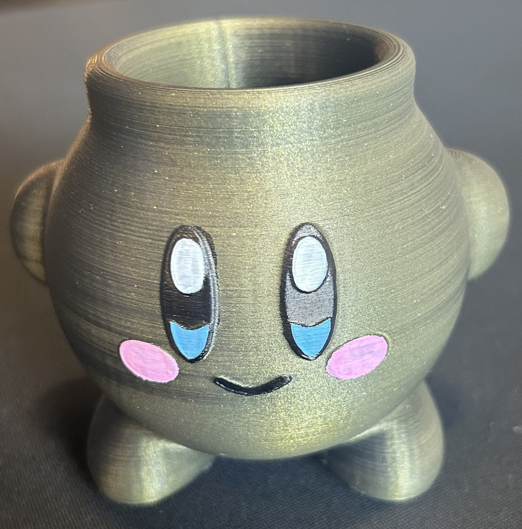 Gold Kirby Planter