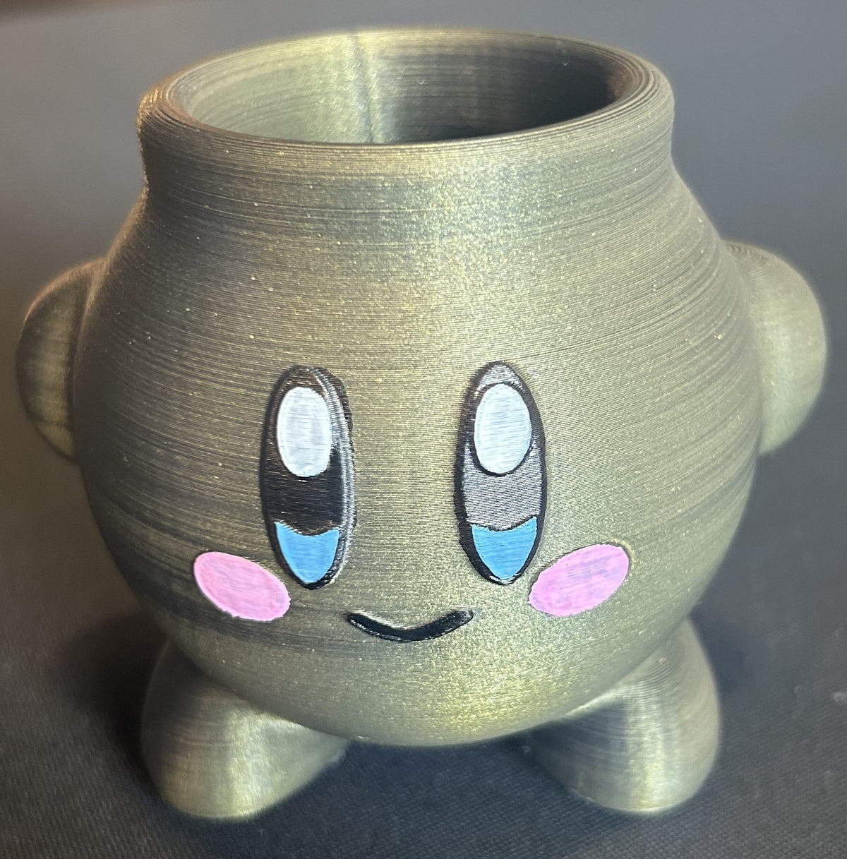 Gold Kirby Planter