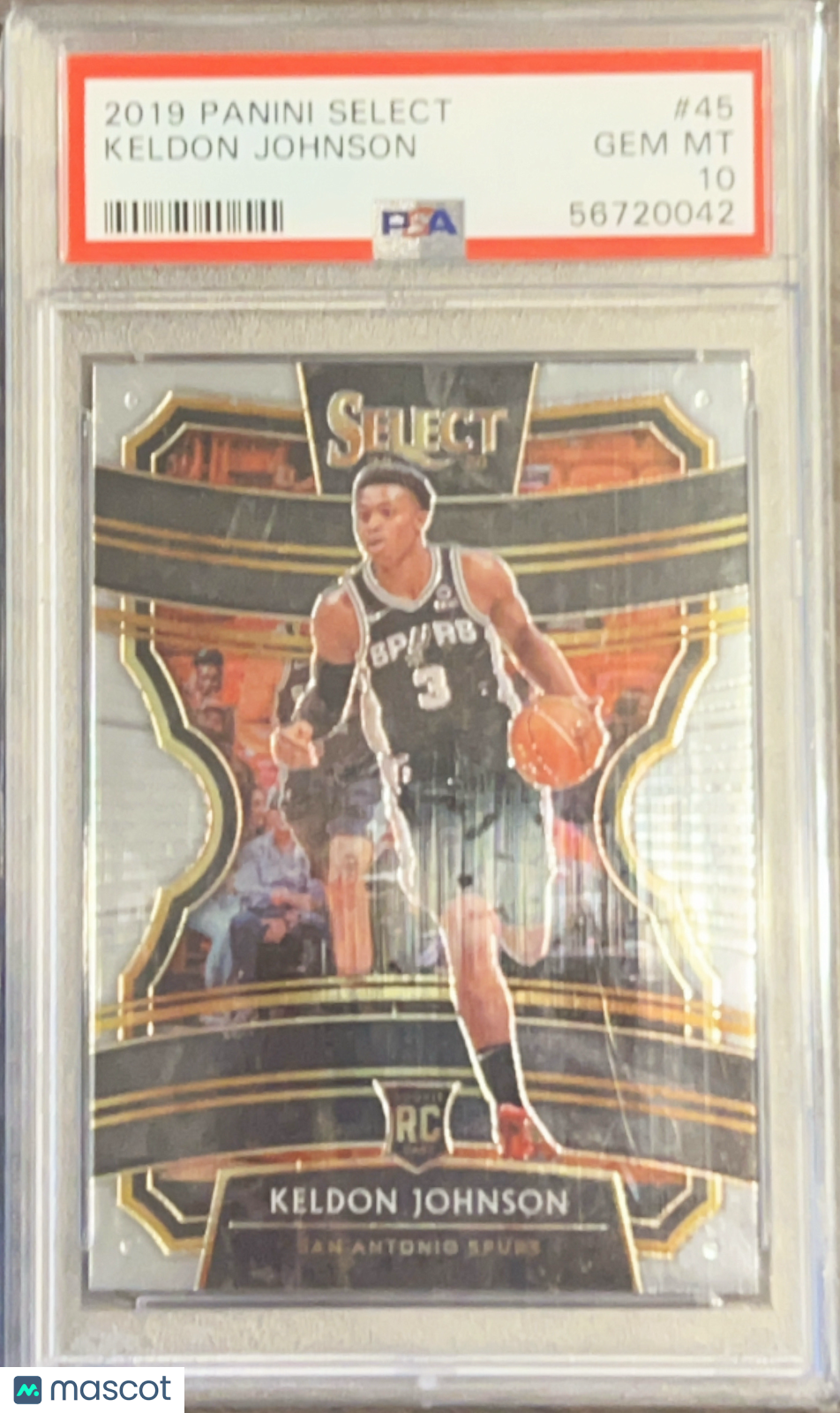 2019 Panini Select Keldon Johnson #45 PSA 10