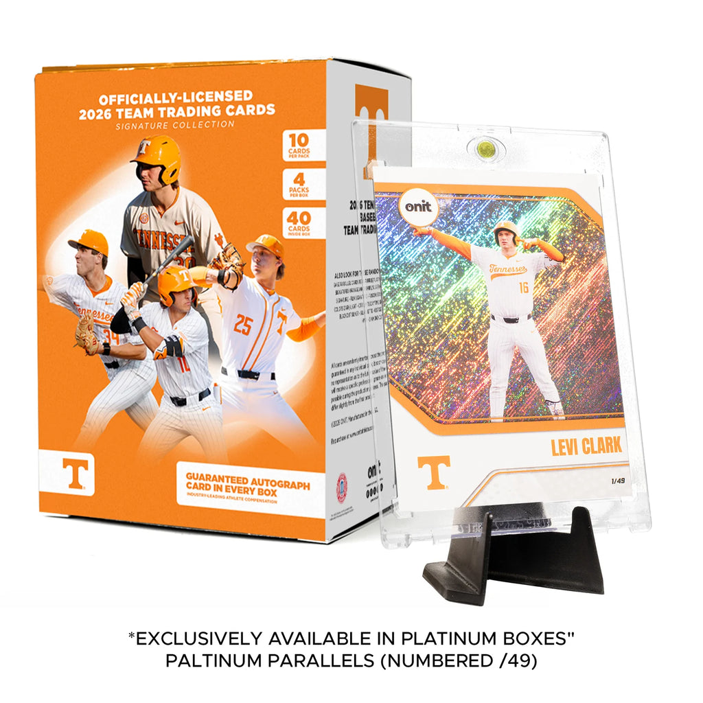 University of Tennessee Baseball 2026 Trading Cards -Platinum Box