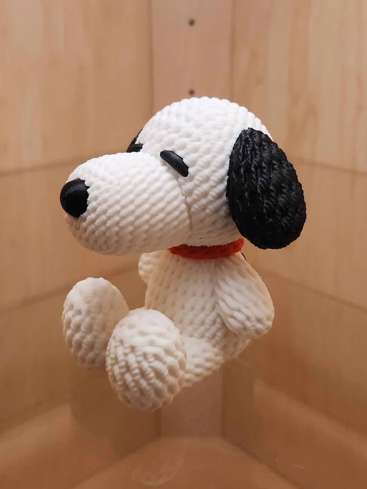 3D Printed Knitted Snoopy Inspired Figure 4" image 1