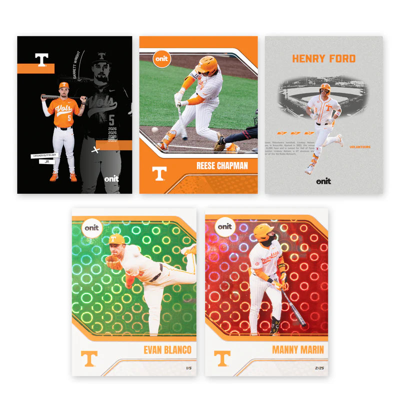 Onit University of Tennessee Baseball 2026 Trading Cards Platinum Box w/ Auto