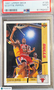 1991 Upper Deck Scottie Pippen #125 PSA 9