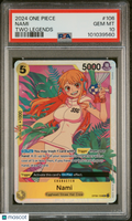 2024 One Piece Op08-Two Legends Nami PSA 10 #106