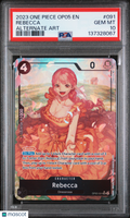 2023 One Piece Op05-Awakening Of The New Era Rebecca Alternate Art PSA 10 #091