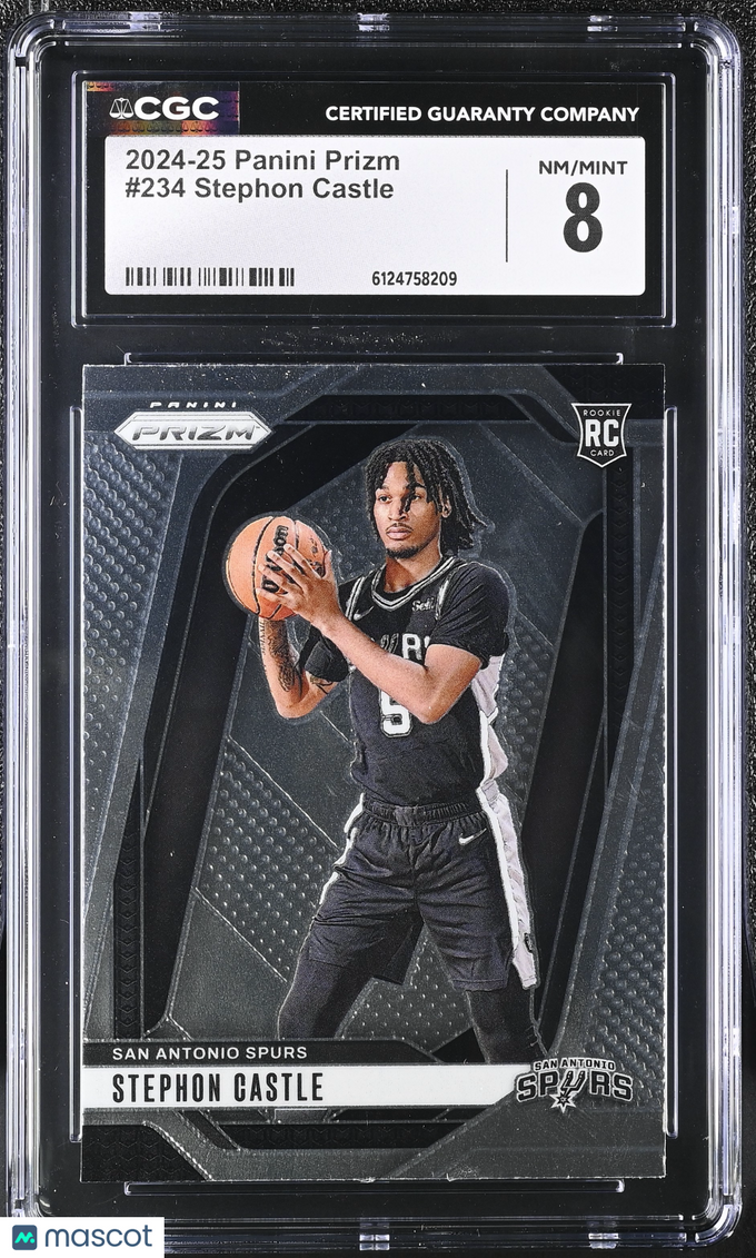 2024-25 Panini Prizm Stephon Castle #234 CGC 8