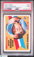2024 Topps Throwback Thursday Shota Imanaga #136 RC PSA 9