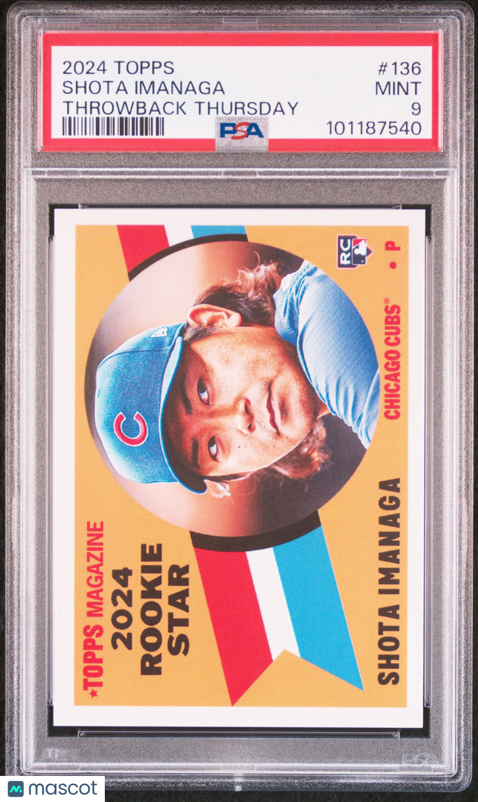 2024 Topps Throwback Thursday Shota Imanaga #136 RC PSA 9