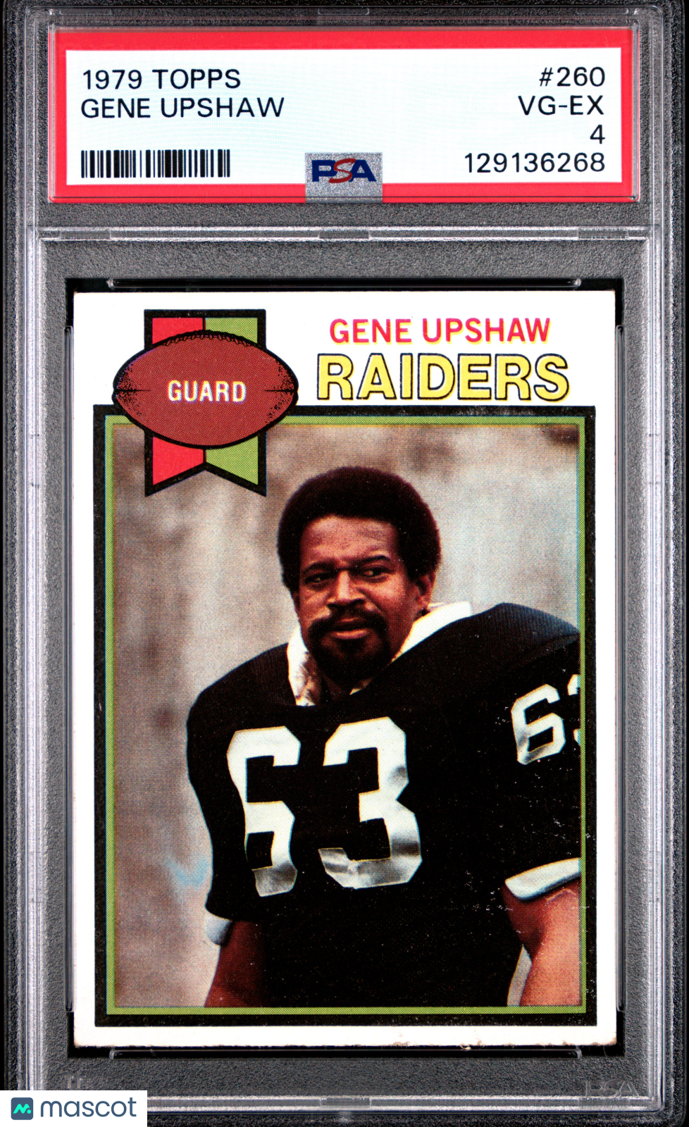 1979 Topps Gene Upshaw #260 PSA 4