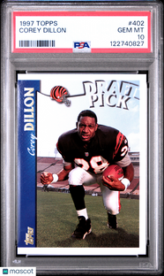 1997 Topps Corey Dillon #402 PSA 10