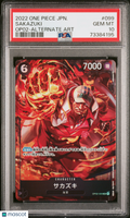 2022 One Piece Japanese Op02-Paramount War Sakazuki Alternate Art PSA 10 #099