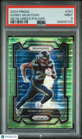 2023 Panini Prizm Kenny McIntosh #391 Neon Green Pulsar PSA 9