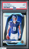 2024 Panini Prizm Rookie Variation JJ Mccarthy #13 PSA 9