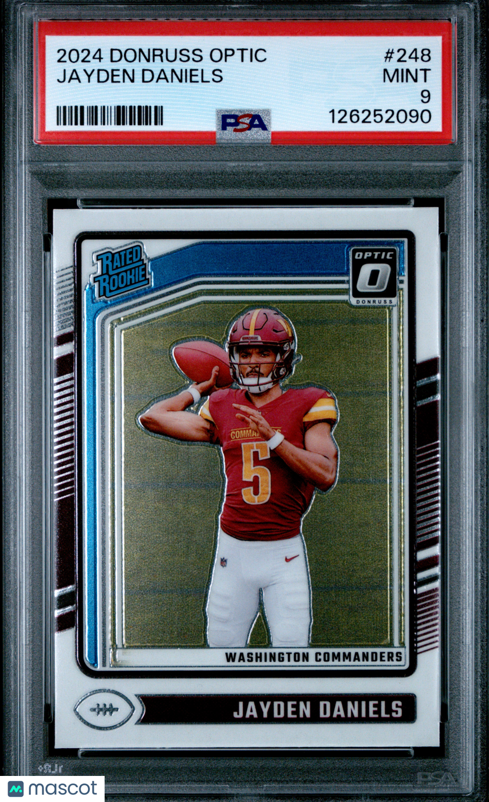 2024 Panini Donruss Optic Jayden Daniels #248 PSA 9