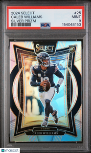 2024 Panini Select Caleb Williams #25 Silver Prizm PSA 9