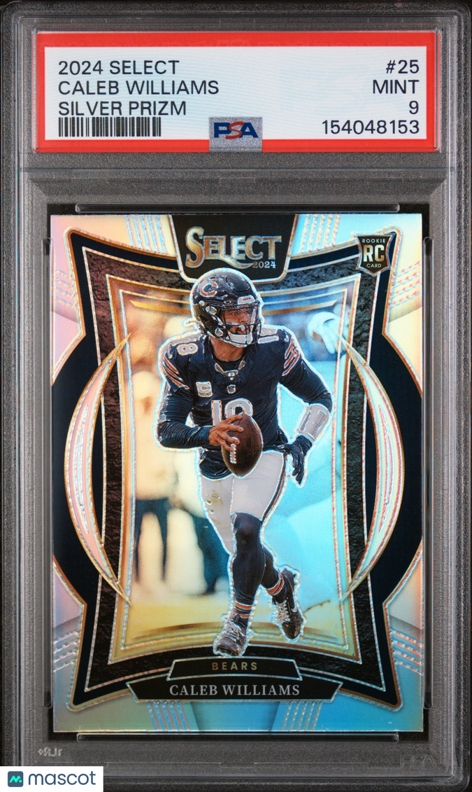 2024 Panini Select Caleb Williams #25 Silver Prizm PSA 9