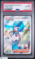 2024 Pokemon TWM EN-Twilight Masquerade Lana's Aid Ultra Rare PSA 10 #207