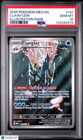 2025 Pokemon Meg EN-Mega Evolution Clawitzer Illustration Rare PSA 10 #141