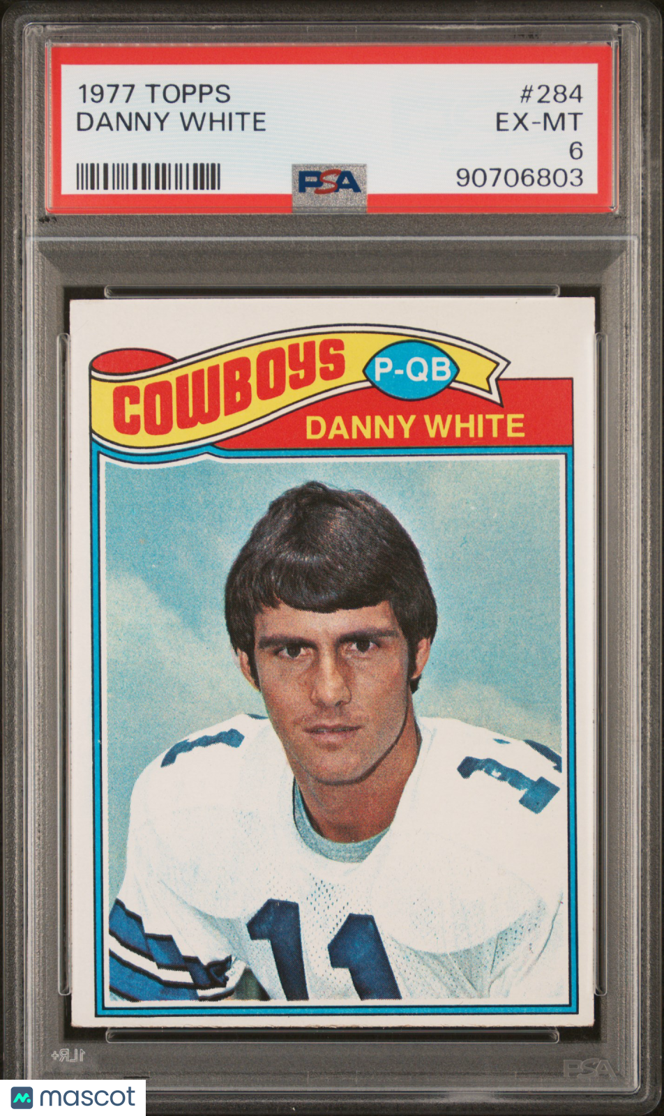 1977 Topps Danny White #284 PSA 6