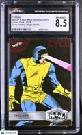 2021 Upper Deck Marvel X-Men Metal Universe Cyclops #119 CGC 8.5