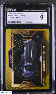 2026 Topps Pixar Gold Jackson Storm #68 CGC 9
