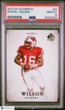 2012 SP Authentic Russell Wilson #87 PSA 10