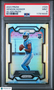 2023 Panini Prizm Hendon Hooker #329 Silver PSA 9