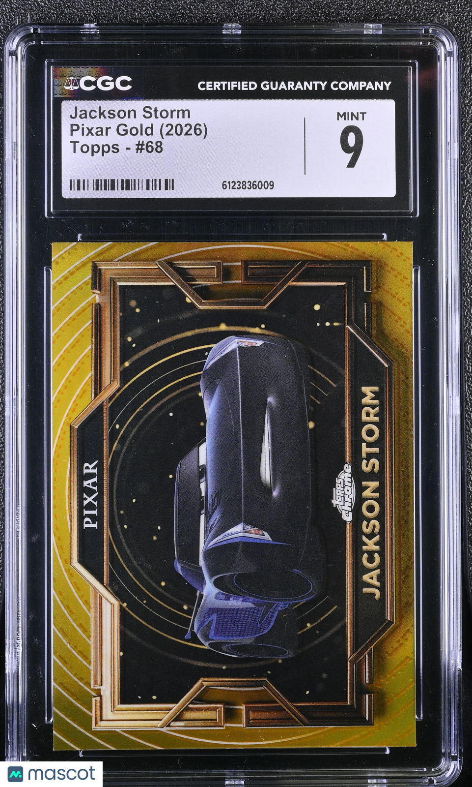 2026 Topps Pixar Gold Jackson Storm #68 CGC 9