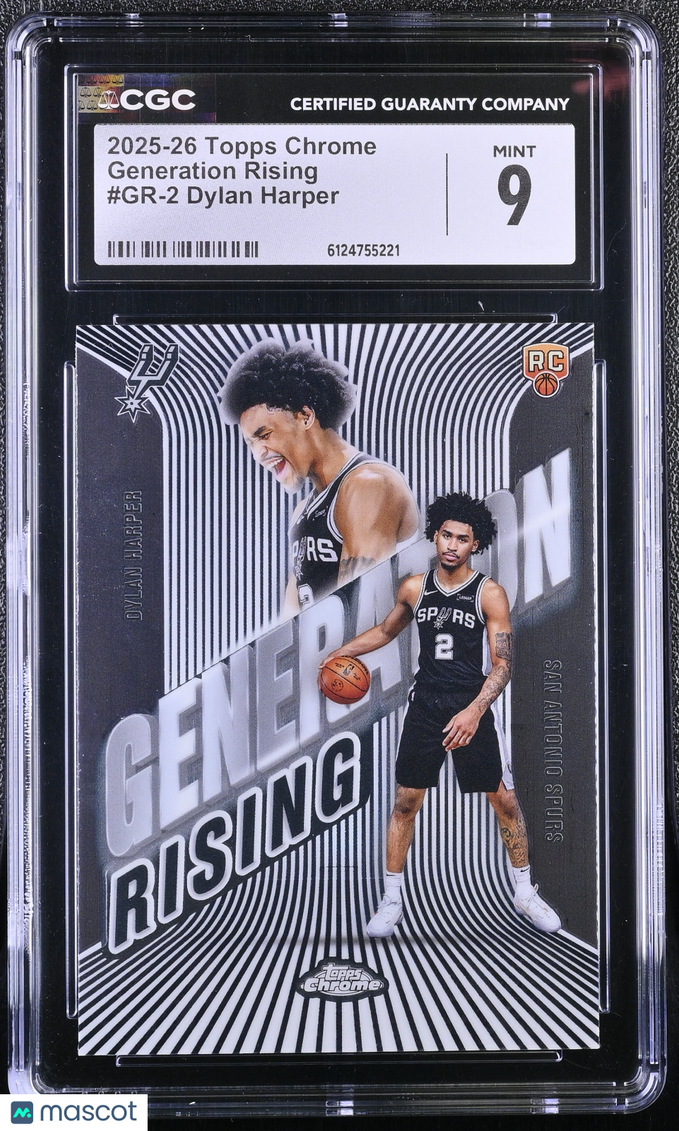 2025-26 Topps Chrome Dylan Harper #GR-2 Generation Rising CGC 9