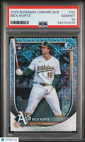2025 Bowman Chrome Mega Box Nick Kurtz #93 PSA 10