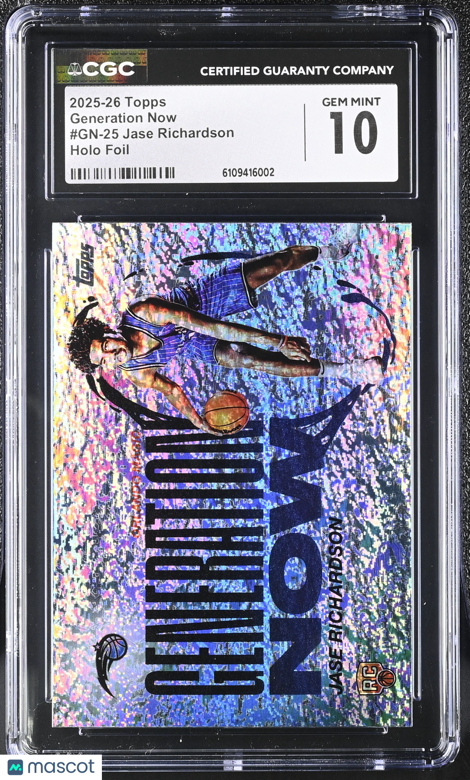 2025-26 Topps Jase Richardson #GN-25 Holo Foil Generation Now CGC 10