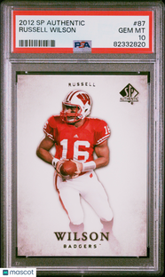 2012 SP Authentic Russell Wilson #87 PSA 10