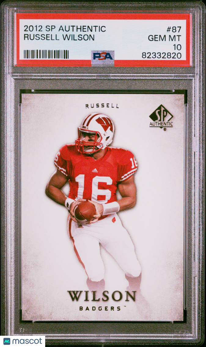 2012 SP Authentic Russell Wilson #87 PSA 10