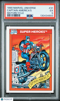 1990 Marvel Universe Captain America's #31 PSA 5