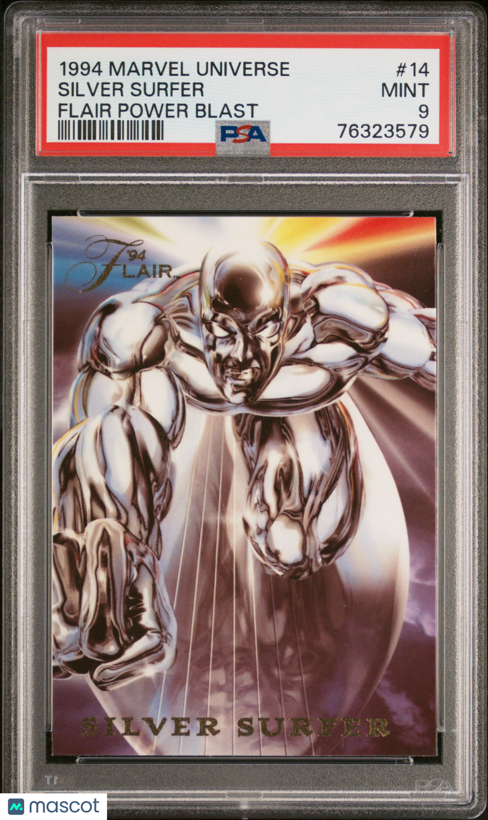 1994 Marvel Universe Flair Power Blast Silver Surfer #14 PSA 9