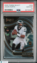 2020 Panini Select Jalen Hurts #350 PSA 10