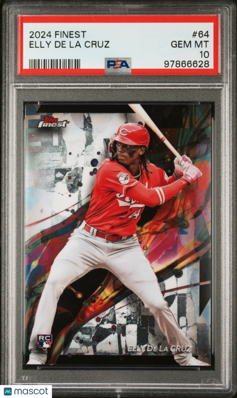 2024 Topps Finest Elly De La Cruz #64 PSA 10