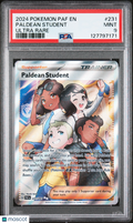 2024 Pokemon Paf EN-Paldean Fates Students In Paldea Ultra Rare PSA 9 #231