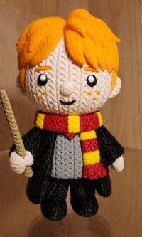3D Printed Knitted Ron Weasley Inspired Figure 8"