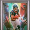 2023 Panini Prizm #6 C.J. Stroud Prizmatic Prizms Green Wave PSA 10