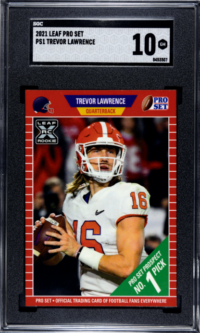 2021 Leaf Pro Set #PS1 Trevor Lawrence SGC 10
