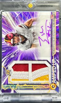 2024 Topps Resurgence - RPA Purple Surge #AU-LMC Luke McCaffrey #/75