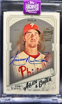 2024 Topps Archives Signatures Aaron Nola 1/1