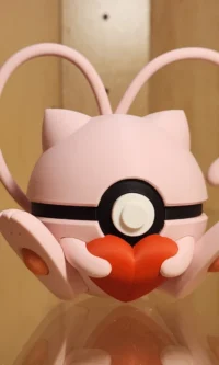 Mew Inspired Poke Ball Love Edition